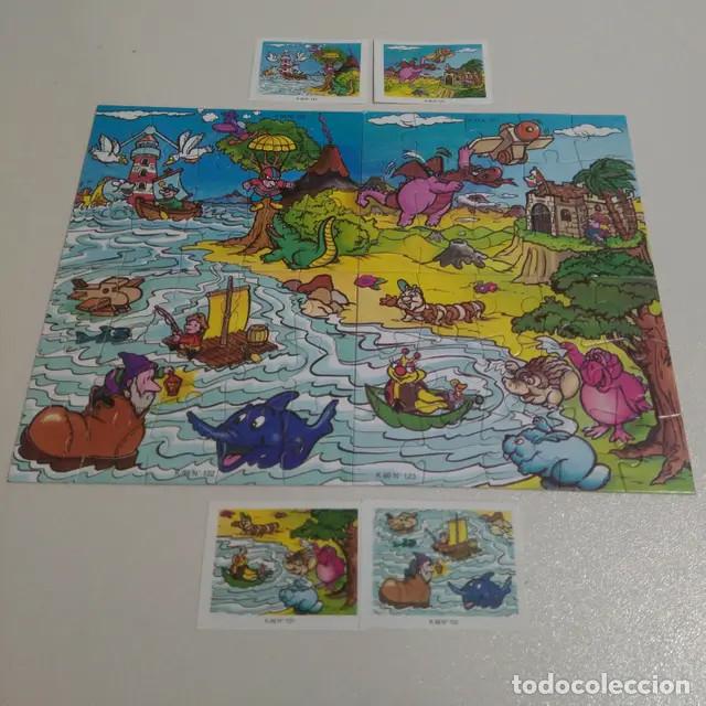 Kinder &Uuml;berraschung: Puzzles kinder antiguos serie k99 90's puzle rompecabezas gnomo dragon enanos pez