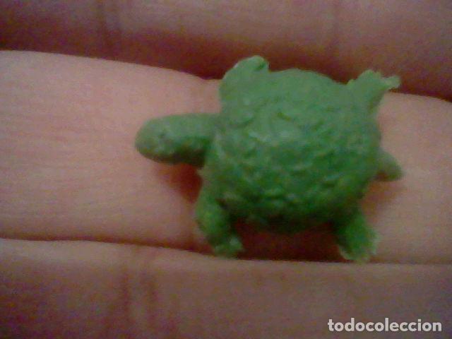 Figuras de goma y PVC: TORTUGA DUNKIN PL&Aacute;STICO MONOCROMO 2 CMS VERDE - Foto 1