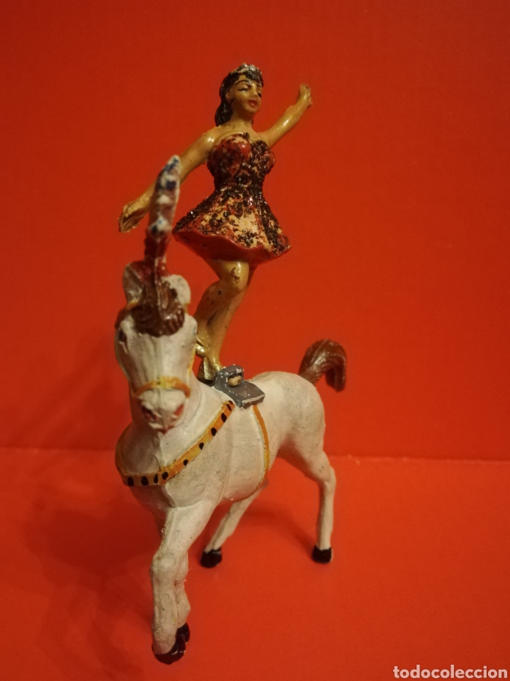 Figuras de goma y PVC: Jecsan circo equilibrista a caballo - Foto 2