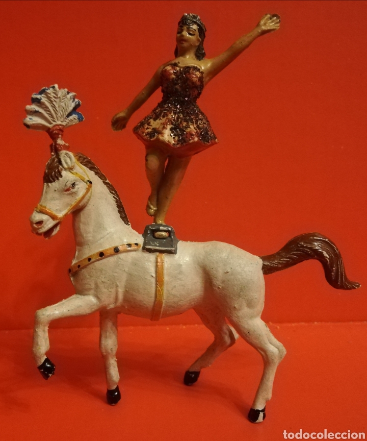 Figuras de goma y PVC: Jecsan circo equilibrista a caballo - Foto 1