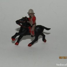 Figuras de Goma y PVC: ANTIGUO VAQUERO COW BOY A CABALLO EN GOMA PINTADA DE LAFREDO LAFREDIN - REAMSA JECSAN PECH. Lote 193034308