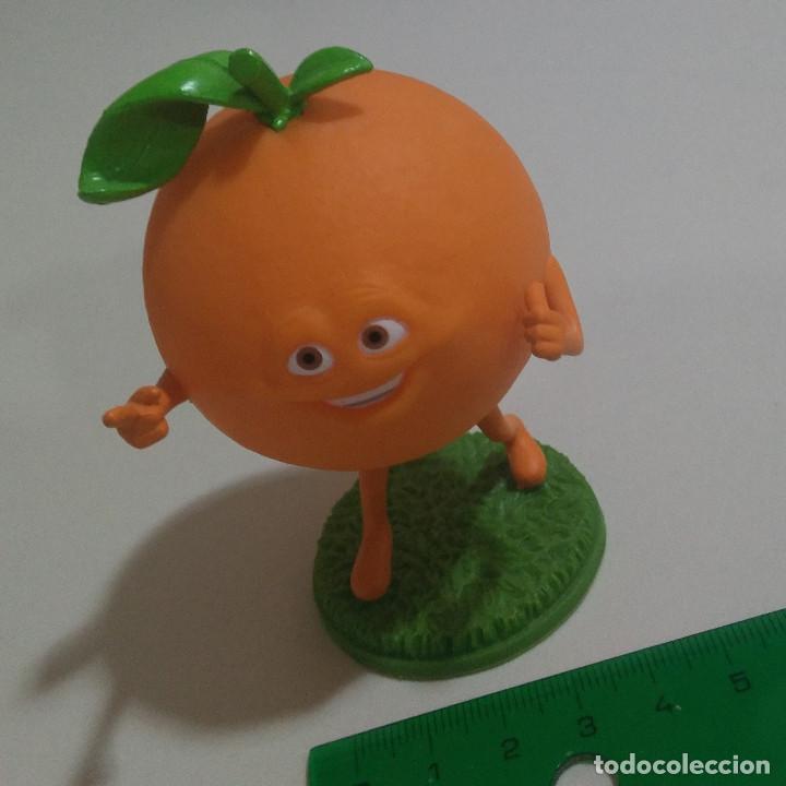 Figuras de Borracha e PVC: FIGURA PROMOCIONAL publicitaria goma dura PUBLICIDAD NARANJA Tino levantino zumos zumo trina