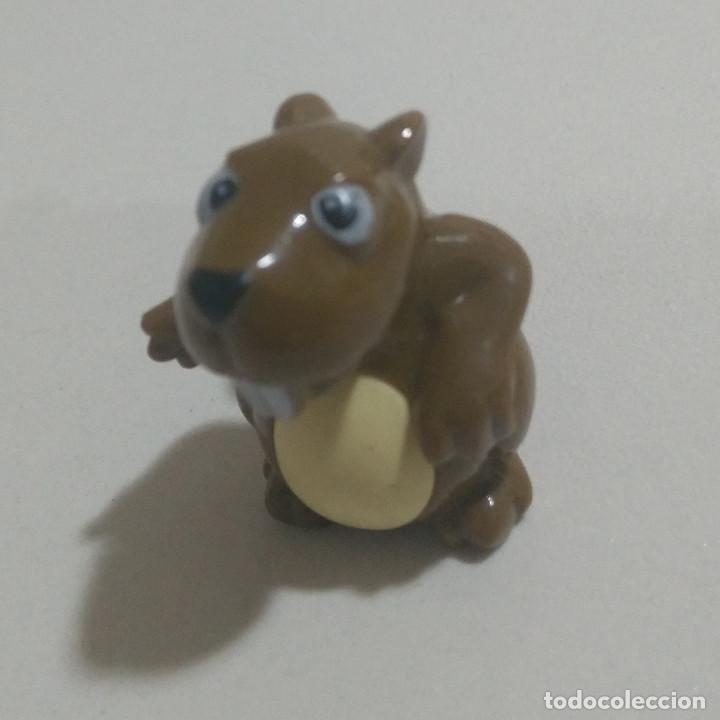 Figuras de Goma Kinder: kinder castor azul suave natoons animal osito oso