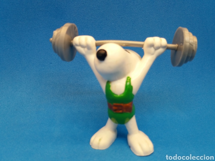 Antigua Figura De Snoopy Levantador De Pesas O Sold Through Direct Sale