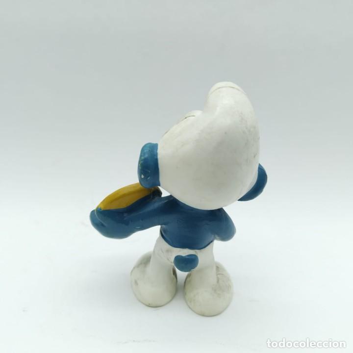 Figuras de goma y PVC: Pitufo glot&oacute;n de los Pitufos - Foto 2