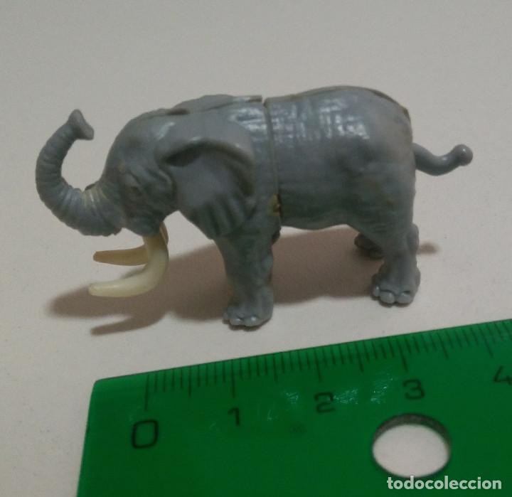 Figure di Gomma e PVC: figura kinder antiguo elefante animal selva montable