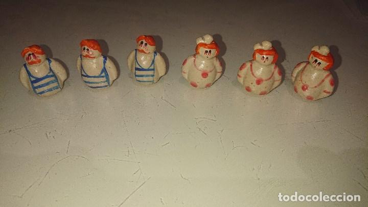 Figurines en Caoutchouc et PVC: LOTE DE 6 FIGURITAS DE KINDER O SIMILAR . LEER DESCRIPCION