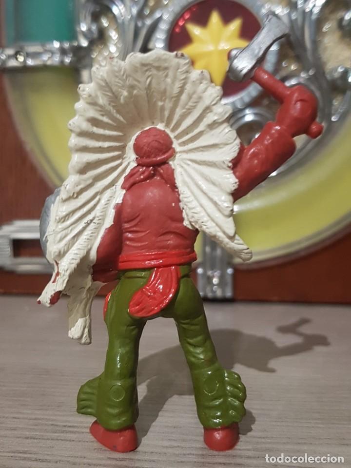 Figuras de goma y PVC: FIGURA JEFE INDIO DE COMANSI - Foto 2