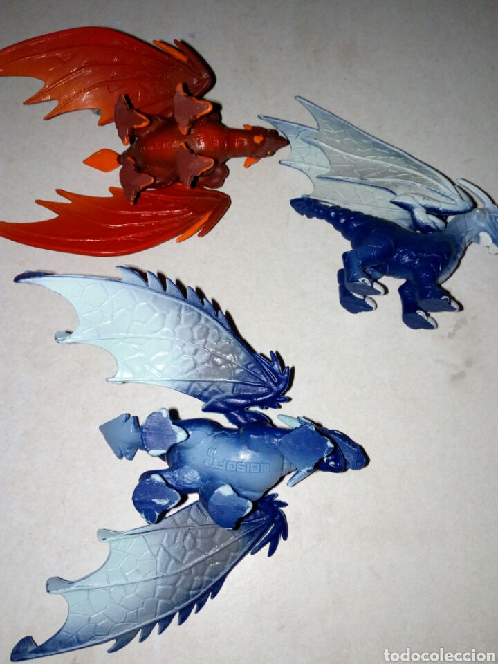 Figuras de goma y PVC: LOTE DRAGONES UBISOFT - Foto 1