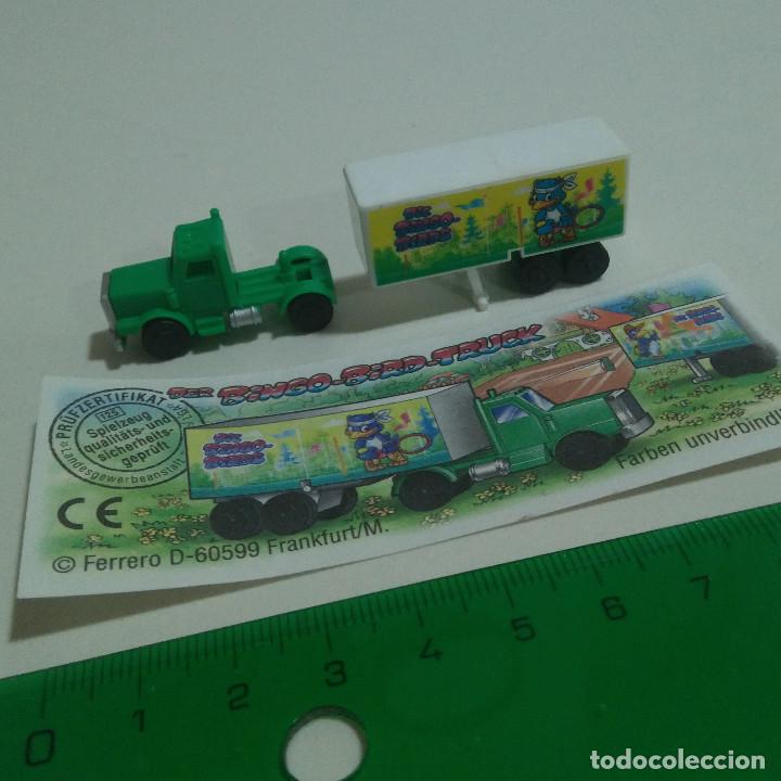 Figure di Gomma e PVC: camion kinder papel bpz truck remolque miniatura escala diorama mini