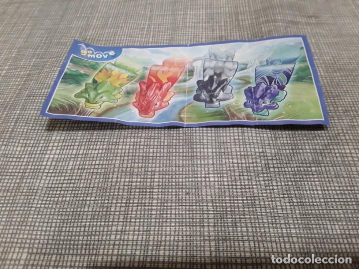 Figure di Gomma e PVC: Serie de kinder de papel de la serie dragones de tela
