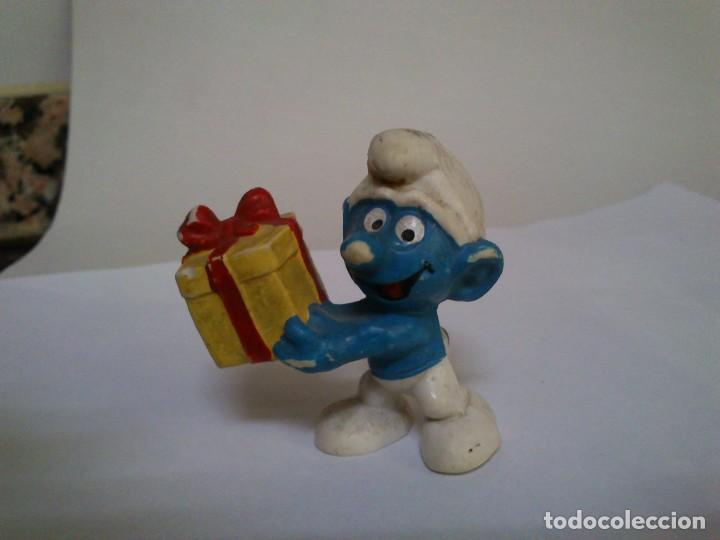 Figuras de Goma y PVC: PITUFO  CON REGALO PITUFO DE GOMA A&Ntilde;OS 80/90