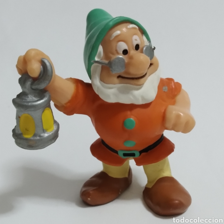 Figuras de goma y PVC: Enanito Sabio con farol / linterna de BULLYLAND - Foto 1