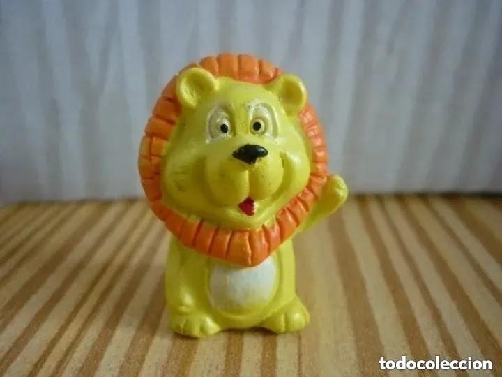 Figuras de goma y PVC: Figura de le&oacute;n - 4 cm aprox