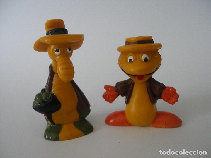 Figuras de goma y PVC: El Crack y El Boom mascotas del concurso Un , Dos ,Tres a&ntilde;os 80 - Sin uso