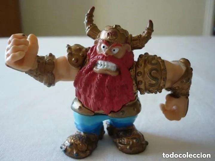 Figuras de goma y PVC: FIGURA ARTICULADA ENANO VIKINGO 6CM