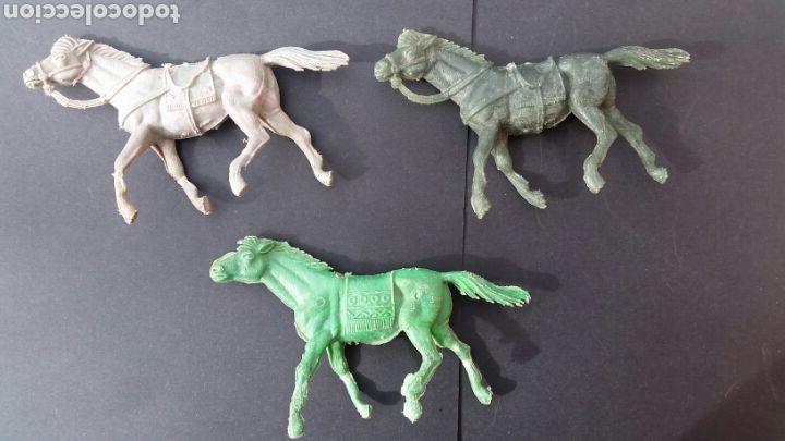 Figuras de goma y PVC: LOTE FIGURAS OESTE PL&Aacute;STICO pvc COMANSI - Foto 8
