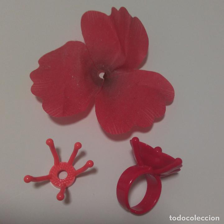 Kinder &Uuml;berraschung: kinder anillo ni&ntilde;a flor flower amapola roja ring