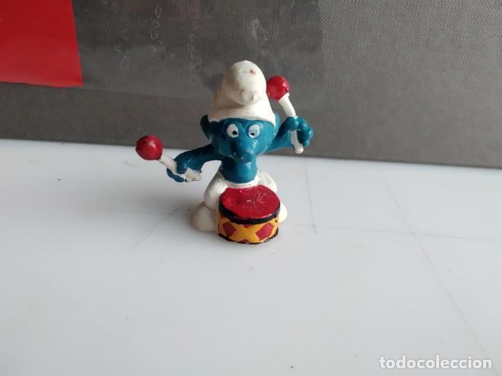 Figuras de goma y PVC: ANTIGUA FIGURA PITUFO - Foto 1