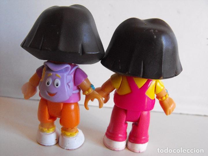 Figuras de goma y PVC: Dos figuras de DORA la Exploradora de Mega Bloks. - Foto 3