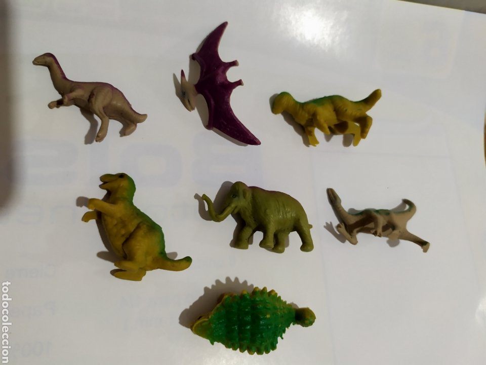 figuras 7 dinosaurios goma años 80 - Buy Other Rubber and PVC Figures ...