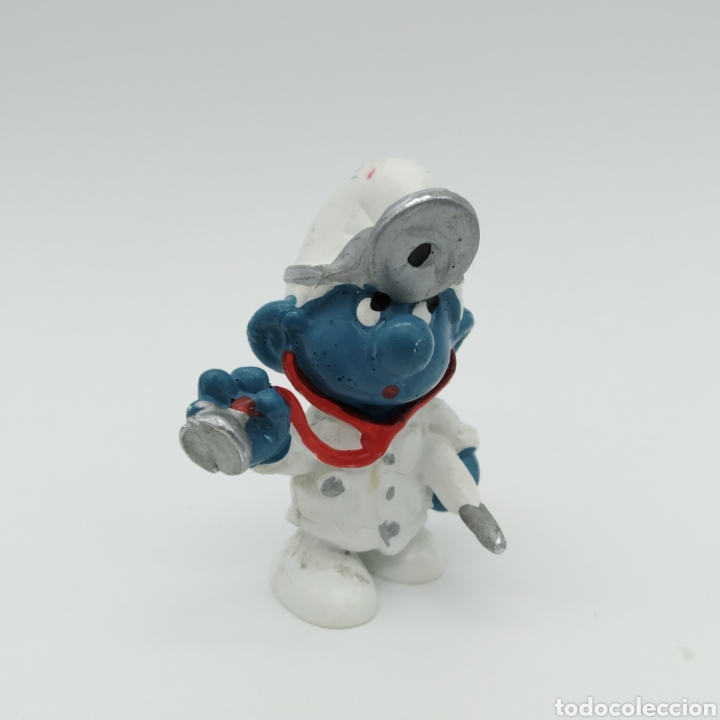 Figuras de goma y PVC: Pitufo doctor - PEYO 1978 - Foto 1