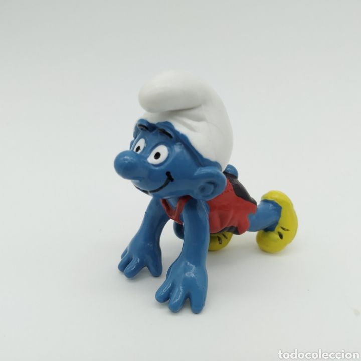 Figuras de goma y PVC: Pitufo atleta - PEYO 1996 - Foto 1