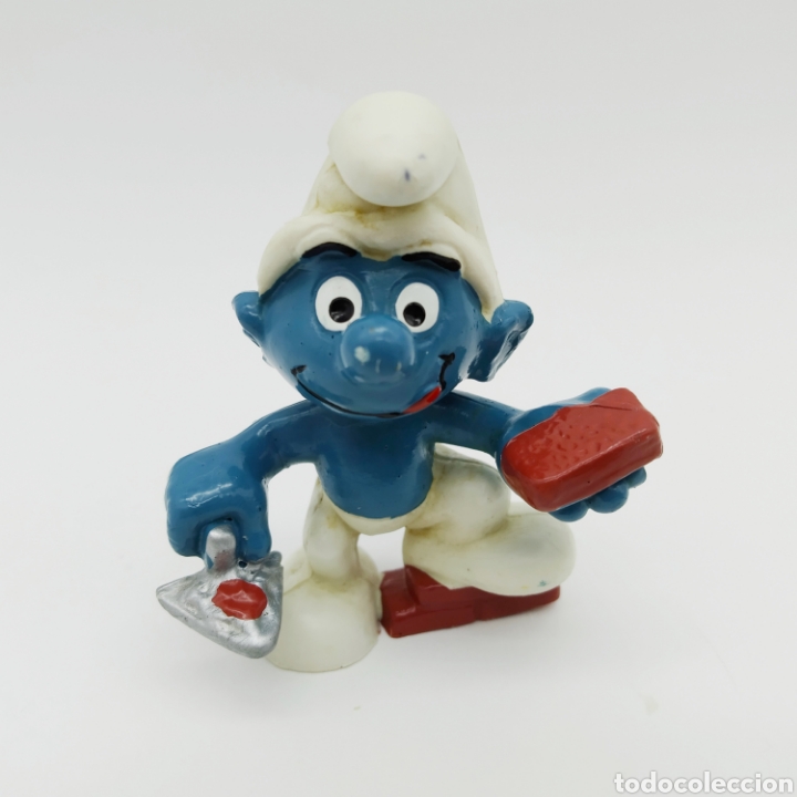 Figuras de goma y PVC: Pitufo alba&ntilde;il - PEYO 1981 - Foto 1