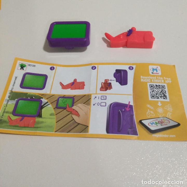 Kinder Figures: kinder pantalla animal sd 120 screen secundario rhino rinoceronte