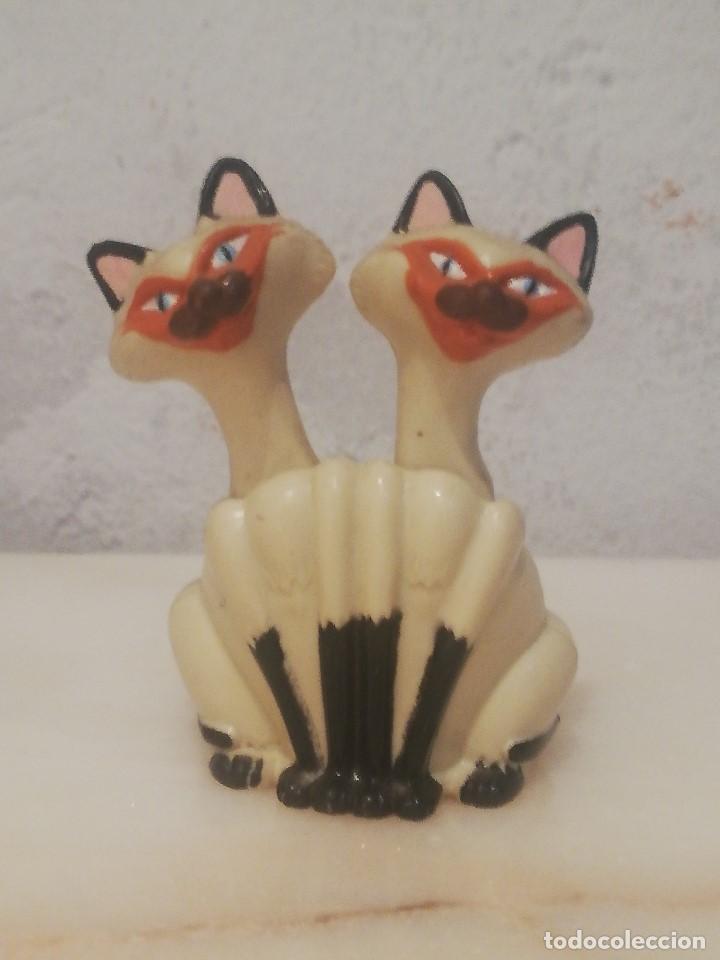 Figuras de Goma y PVC: FIGURA DE PVC DE DISNEY: SI Y AM, PERSONAJES DE  ''LA DAMA Y EL VAGABUNDO'' (FABRICADO EN VIETNAM)
