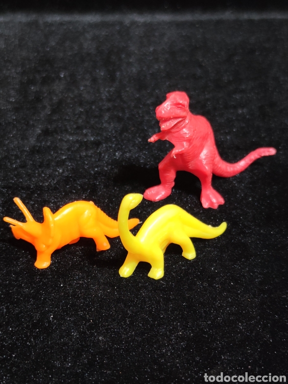 Figuras de goma y PVC: Lote de 3 Dinosaurios de plastico. - Foto 2