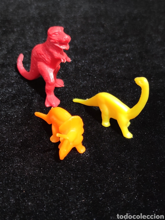 Figuras de goma y PVC: Lote de 3 Dinosaurios de plastico. - Foto 1