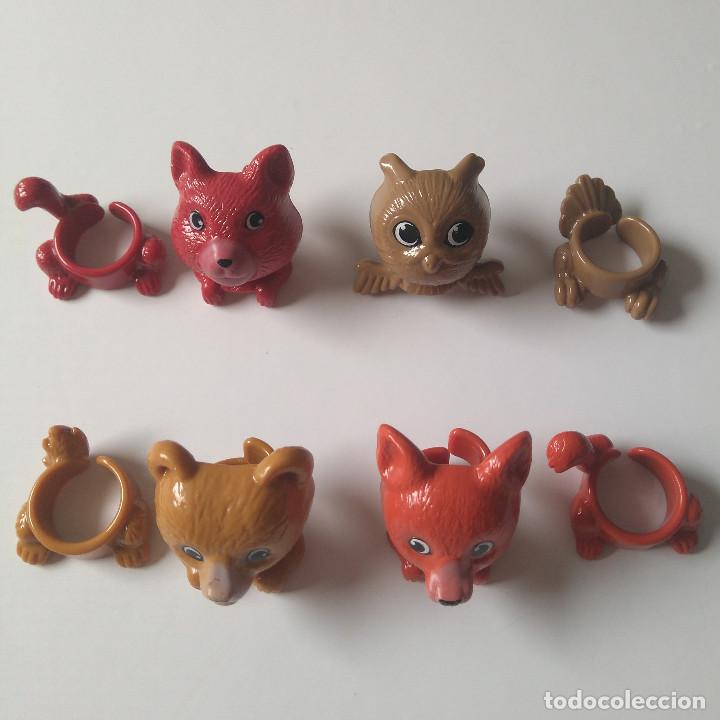Kinder Figures: kinder natoons buho lechuza oso zorro ardilla marioneta puppets animalitos animales