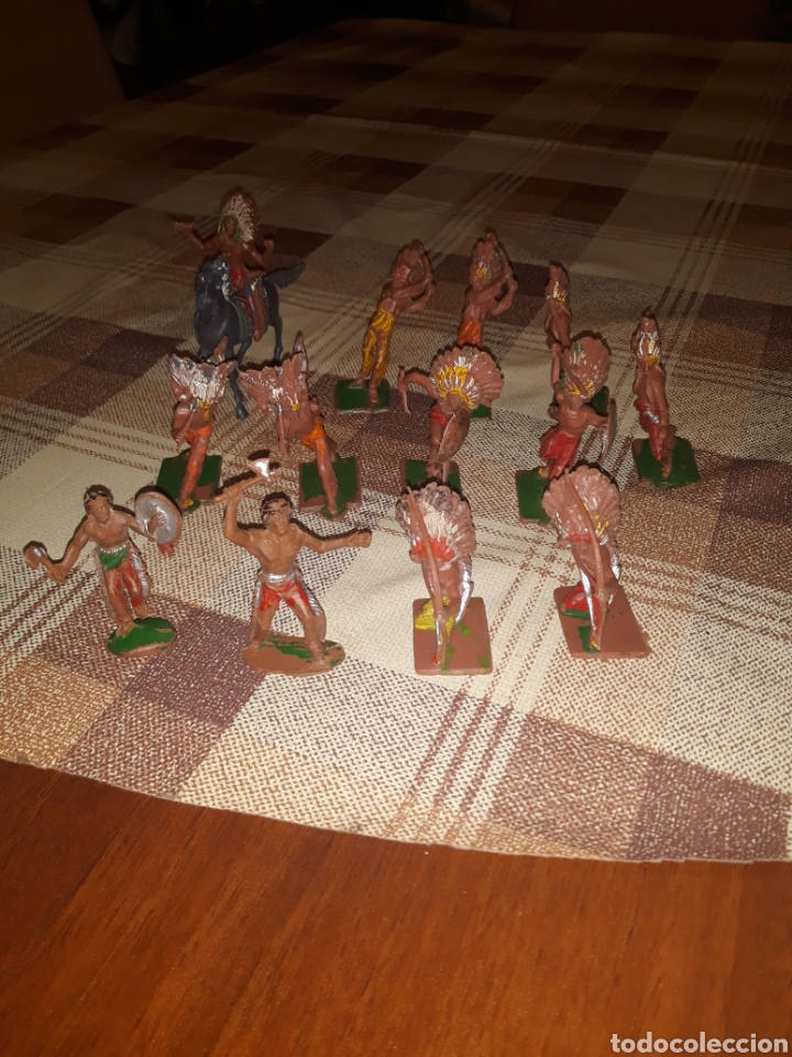 Figuras de goma y PVC: INDIOS DE COMANSI. A&Ntilde;OS 70. - Foto 1