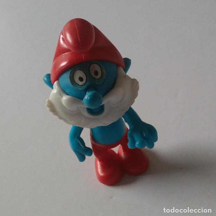 Kinder Figures: PAPA PITUFO KINDER MONTABLE SMURF 80 90 MU&Ntilde;ECO antiguo