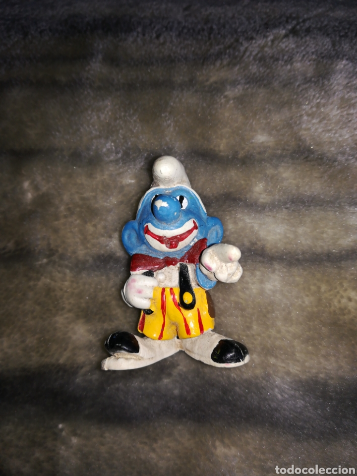 Figuras de goma y PVC: Pitufo payaso schleich peyo - Foto 1