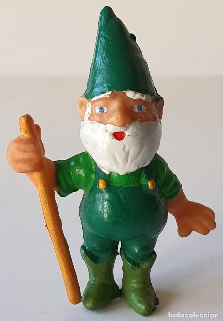 Figuras de Goma y PVC: GNOMO *** FIGURA DE GOMA DURA *** PINTADO A MANO