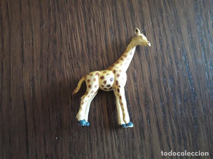 Figuras de goma y PVC: figura de pl&aacute;stico de jirafa. - Foto 1