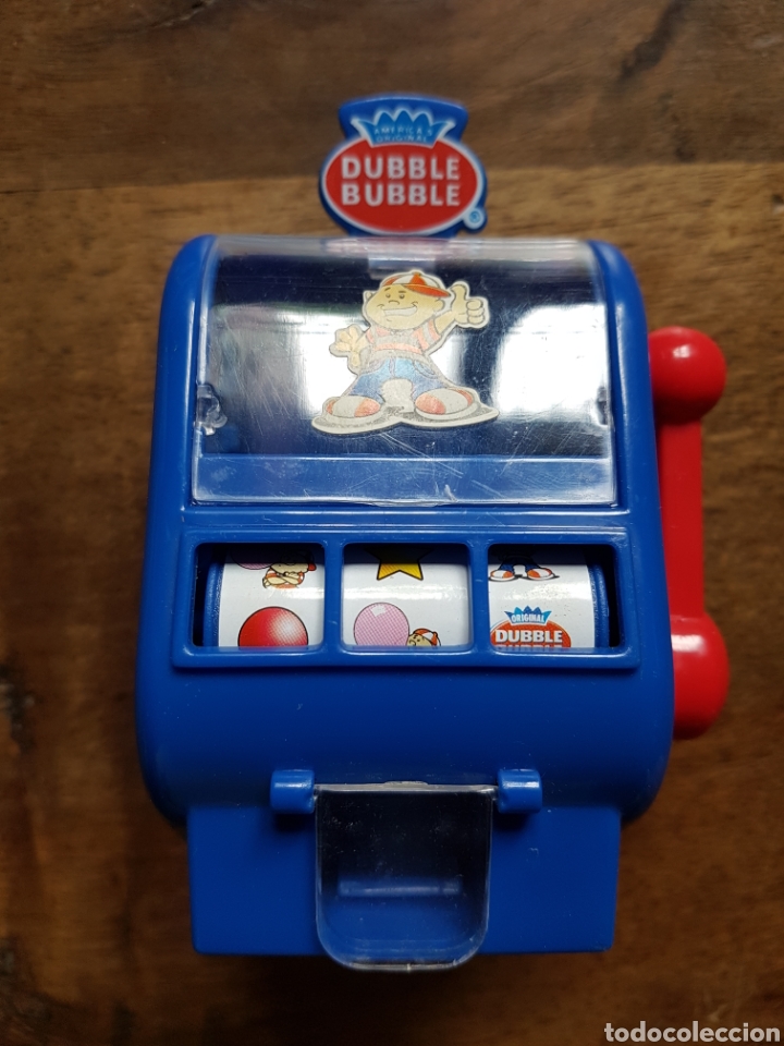 Figuras de goma y PVC: Maquin tragaperras juguete obsequio chicles dubble bubble