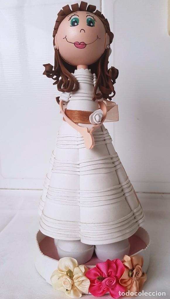 Figuras de Goma y PVC: Fofucha Comuni&oacute;n. - Figura de goma eva. 32cm de altura.