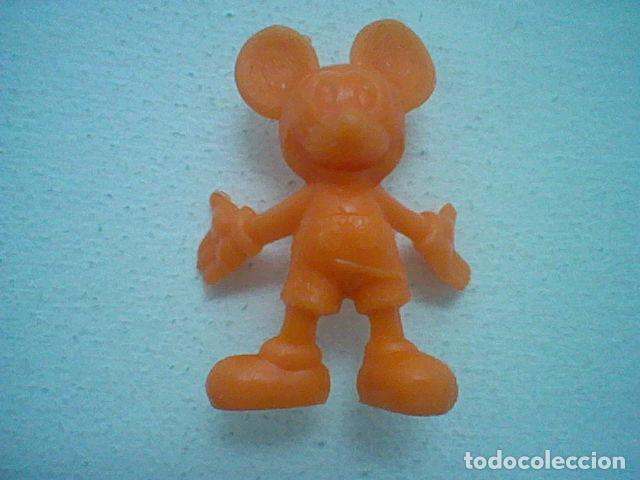 Figuras de goma y PVC: DUNKIN MICKEY PL&Aacute;STICO NARANJA 3 CMS ALTO - Foto 1