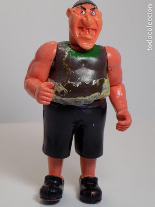 Figuras de goma y PVC: FIGURA DE PIRATA DE PLASTICO CON CELO EN EL TRONCO - Foto 1