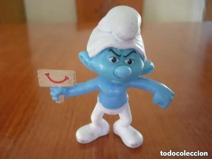 Figuras de goma y PVC: Figura pitufo- McDonalds 2013 - Foto 1