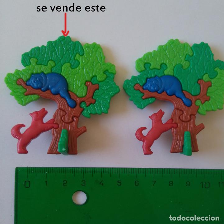 Kinder &Uuml;berraschung: LEER** PUZLE 3D FERRERO KINDER arbol perro gato monocromatico puzle animales