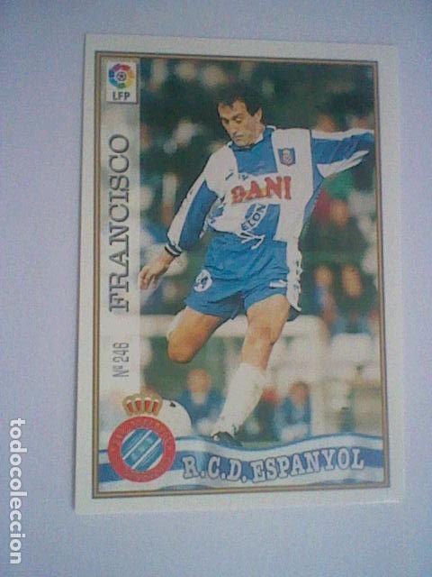 Figure di Gomma e PVC: FRANCISCO 246 R C D ESPA&Ntilde;OL CROMO FUTBOL MC LIGA 97 98 1997 TRADING CARD FICHAS LIGA