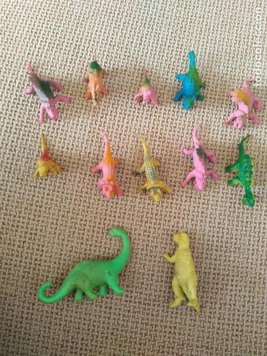 dinosaurios goma miniatura - en todocoleccion
