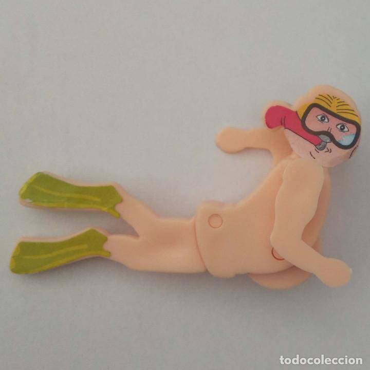 Figuras de Borracha e PVC: kinder nadador buceo nudista submarinismo ferrero buceador
