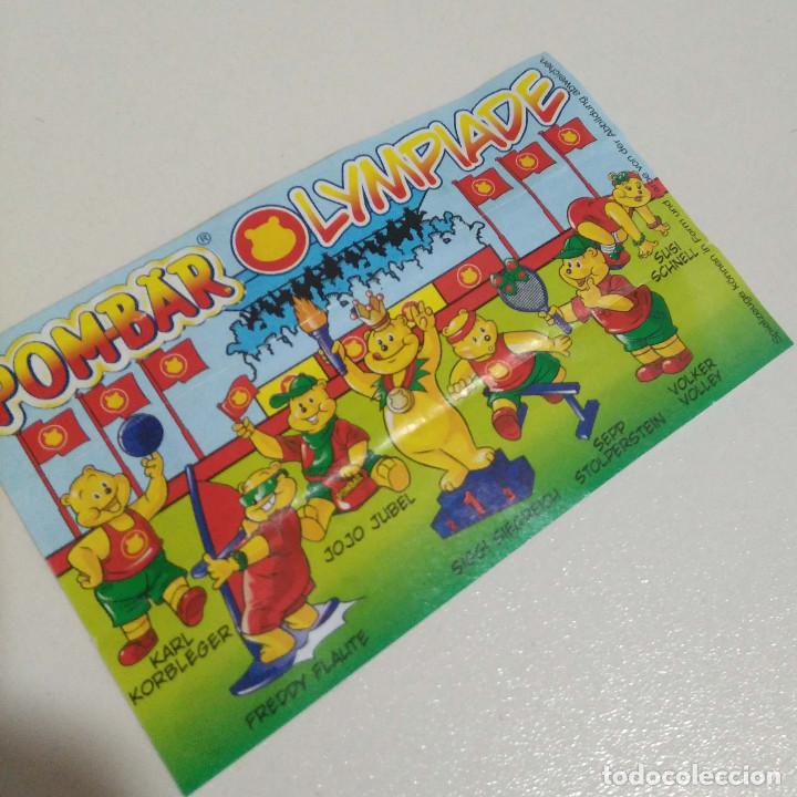 Figuras de Borracha e PVC: papelito de figuras osito pom-bar bpz papel mascotas patatas olimpiadas
