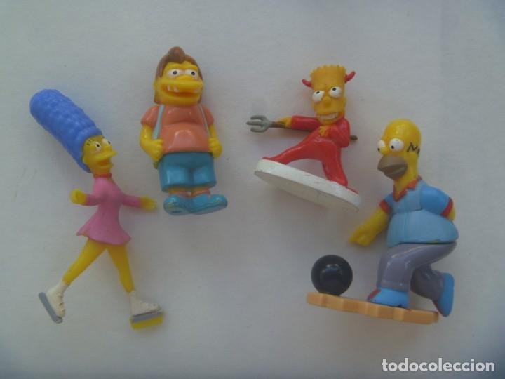 Figuras de goma Kinder: LOTE DE 4 FIGURAS DE KINDER : LOS SIMPSON - Foto 1