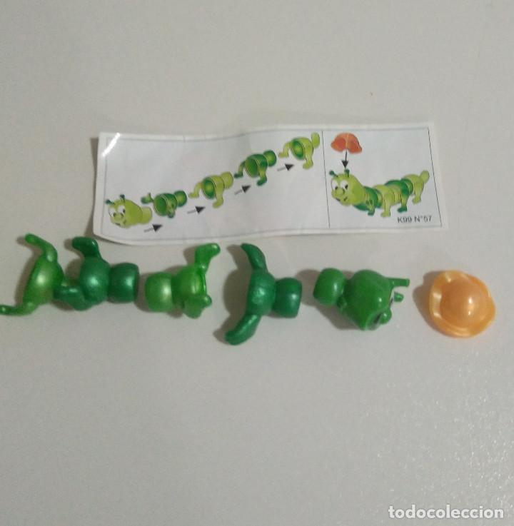 Kinder &Uuml;berraschung: kinder oruga gusano se&ntilde;or gusanito montable bicho sombrero bpz